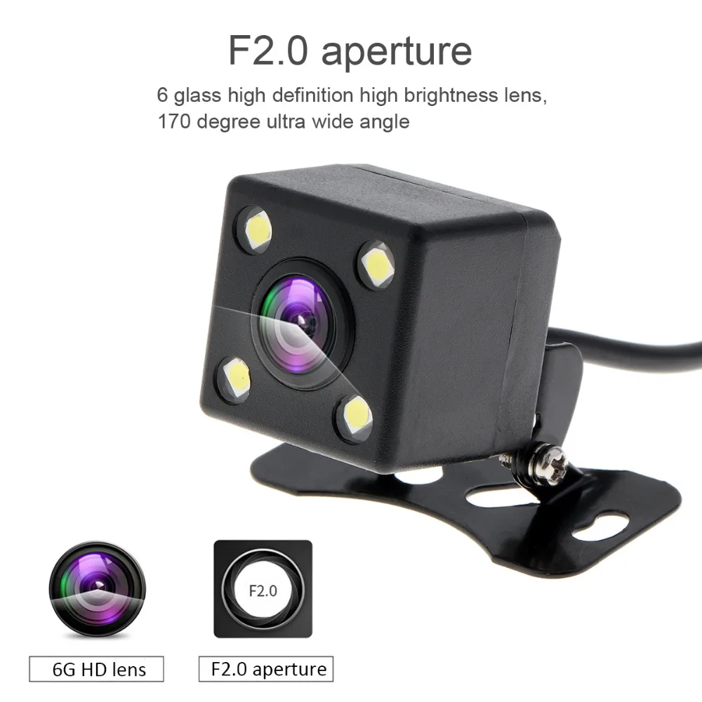 4 дюйма Full HD ips сенсорный экран Автомобильный видеорегистратор камера 360 градусов