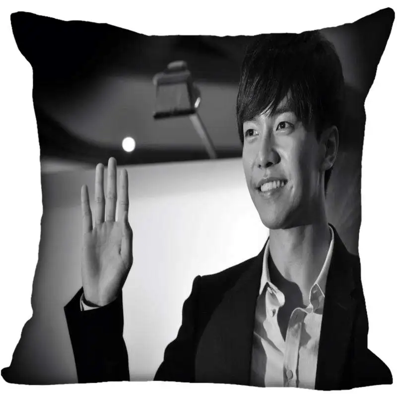 24 На заказ Kpop Lee Seung Gi печатные квадратные шелковые наволочки 40x40 см, 35x35 см одна сторона атласная Наволочка логотип - Цвет: 24