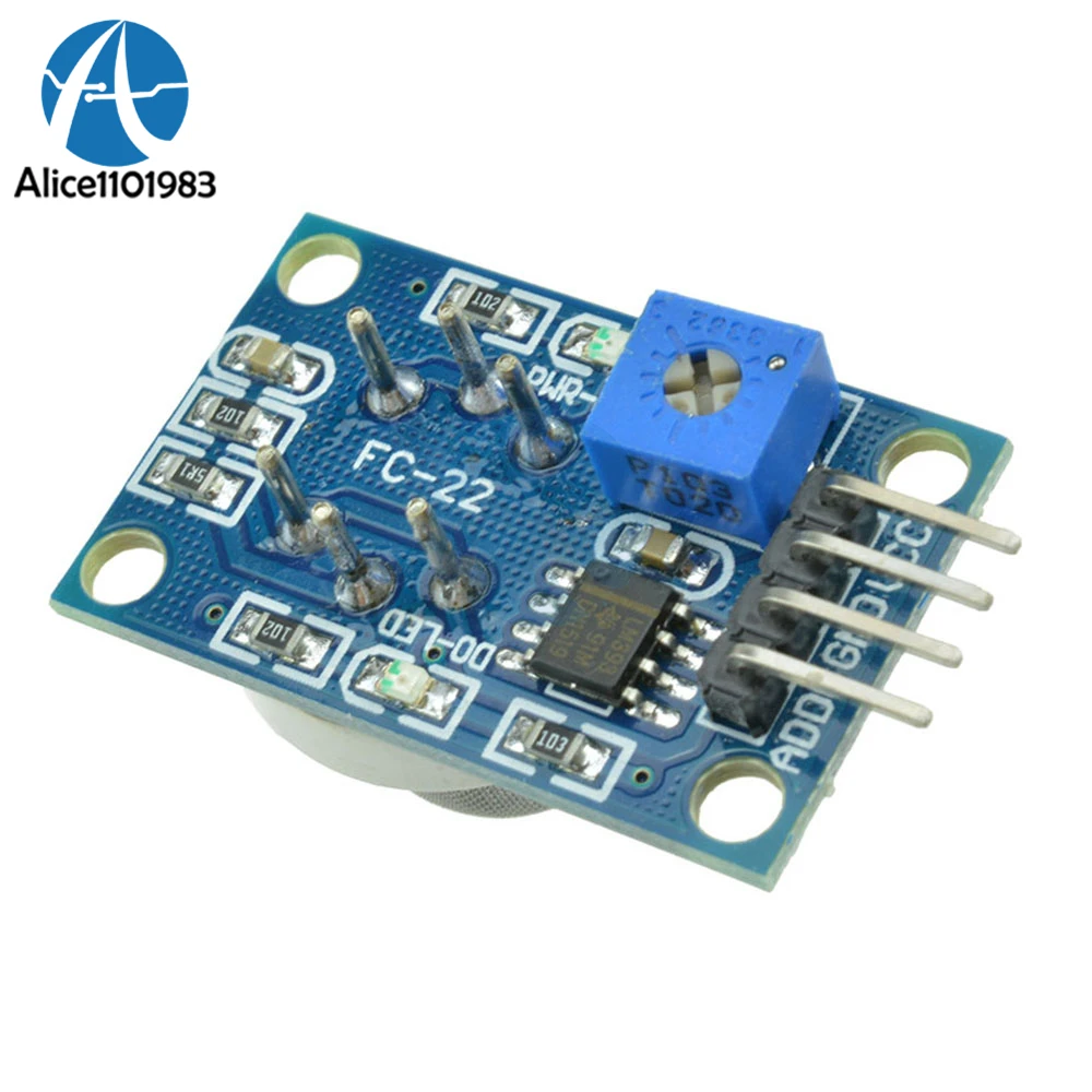 Модуль обнаружения вредных газов MQ135 для Arduino LM393 5 в пост. Тока двойной сигнал