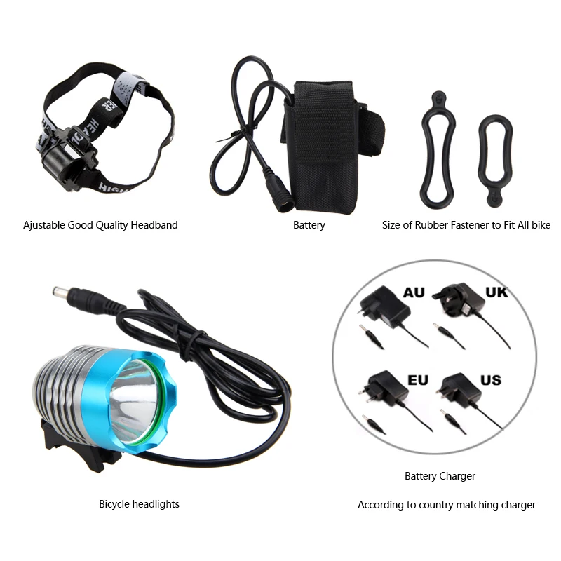 Велосипесветильник передний светодиодный фонарь XM L U2 1000 лм|led front|cycling bicycle lightbicycle