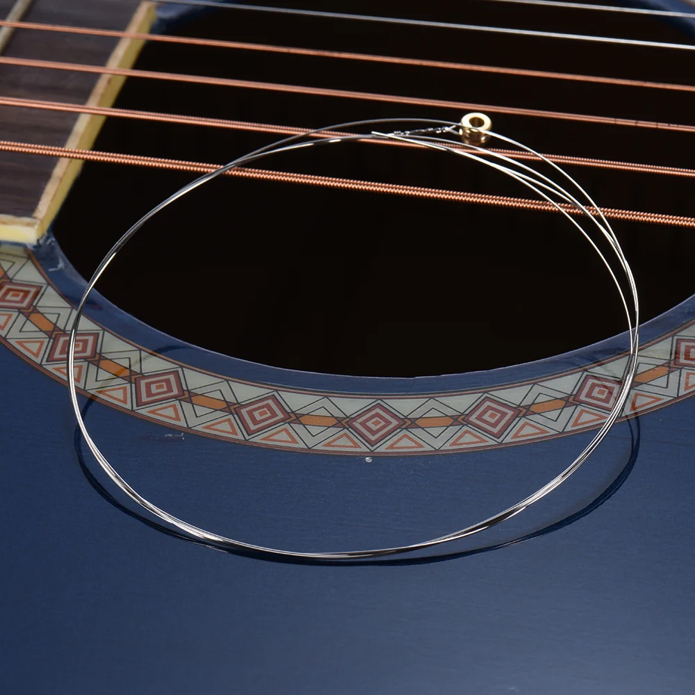 Orphee TX-1 одинарные Сменные Струны для акустической фольклорной гитары 1st E-String(. 010) сердечник из высокоуглеродистой стали, 10 шт. в упаковке
