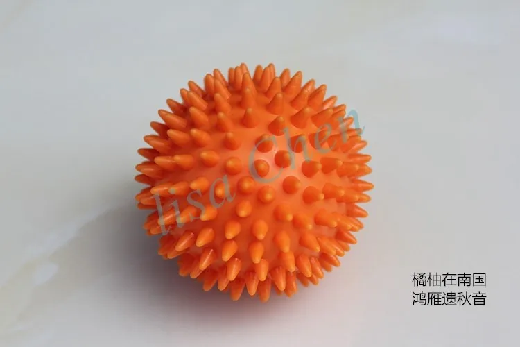 70 мм Массажный мяч для ног, спины, Spiky ball, триггер для йоги, релиз мышц, усталость, инструмент для кроссфита, мягкий мяч