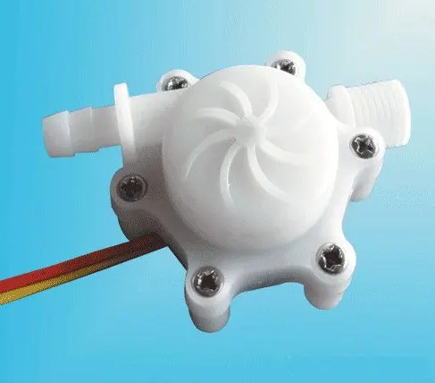 Бесплатная доставка 10 шт./лот DC3-18V Прямой датчик счетчика расхода воды импульсный выход Модель 1PC-HS2P-T