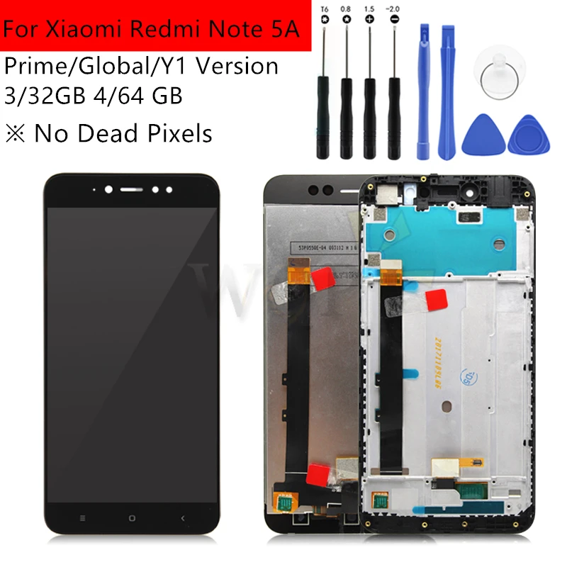 5 &quot720x1280 IPS дисплей для Xiaomi Redmi Примечание 5A Prime LCD сенсорный экран с рамкой redmi Note