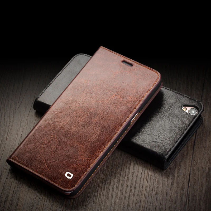 QIALINO 2016 чехол для OPPO R9 & plus Роскошный ультра тонкий флип из натуральной кожи oppo r9