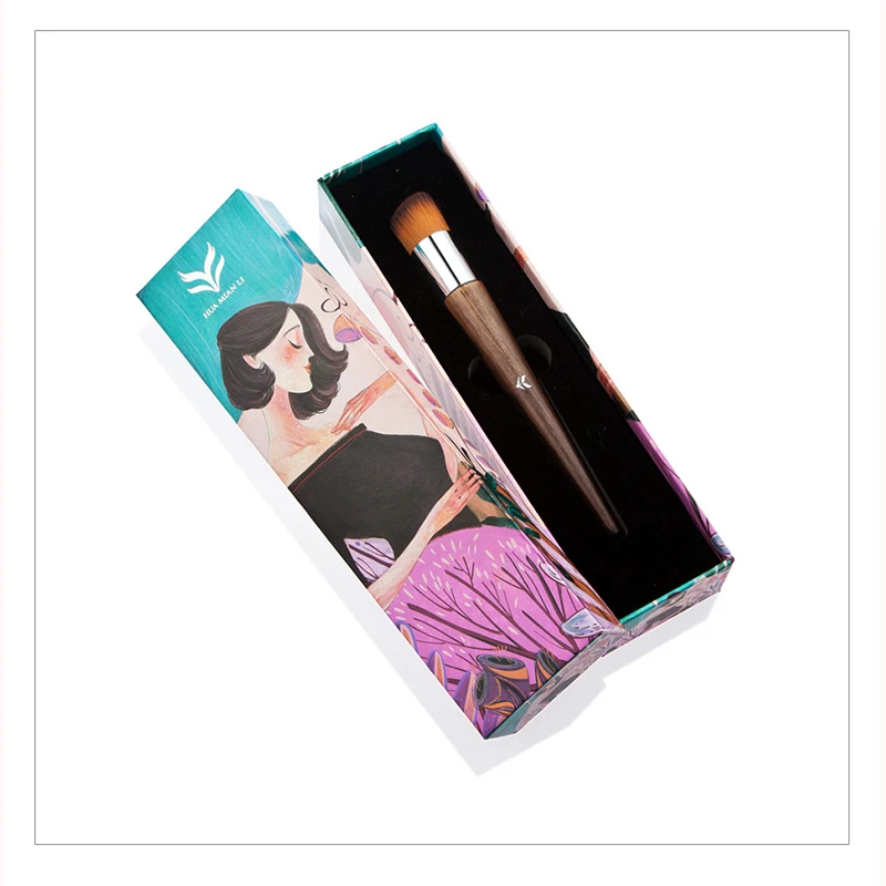 Кисточка для макияжа с плоской верхней синтетическая щетина лучшее акне под