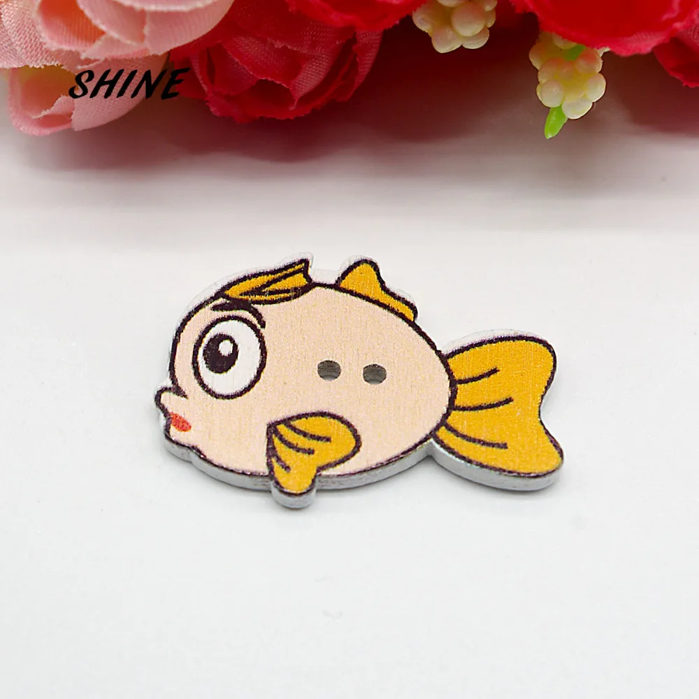 24 шт. деревянные пуговицы для скрапбукинга 34x24 мм | Дом и сад