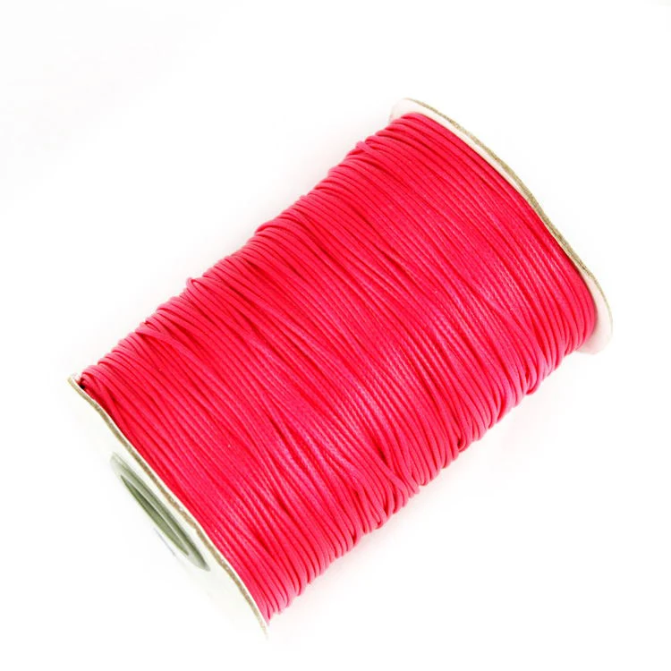 Fuchsia 30 цветов, 1 мм, 1,5 мм, 2 мм, корейский шнур из полиэфирного волокна, круглая веревка для бисероплетения/нить/проволока/веревка для рукоделия, аксессуары - Цвет: Fuchsia