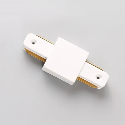 straight Connector W Рельсовый трек алюминиевый рельсовый для трека светильник ing светодиодный Трековый светильник черный белый Светодиодный точечный светильник s рельсовый соединитель светильник - Испускаемый цвет: straight Connector W