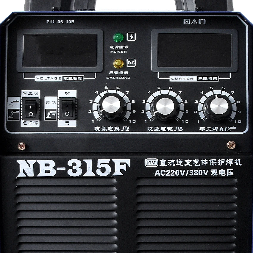 Новое поступление 220V380V двойной Напряжение сварочный аппарат NB-315F Разделение подачи проволоки CO2 сварочный аппарат 0,8-8 мм 50/60 HZ Лидер продаж