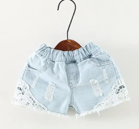Новинка 2017 года летние детские джинсовые шорты в Корейском стиле для девочек