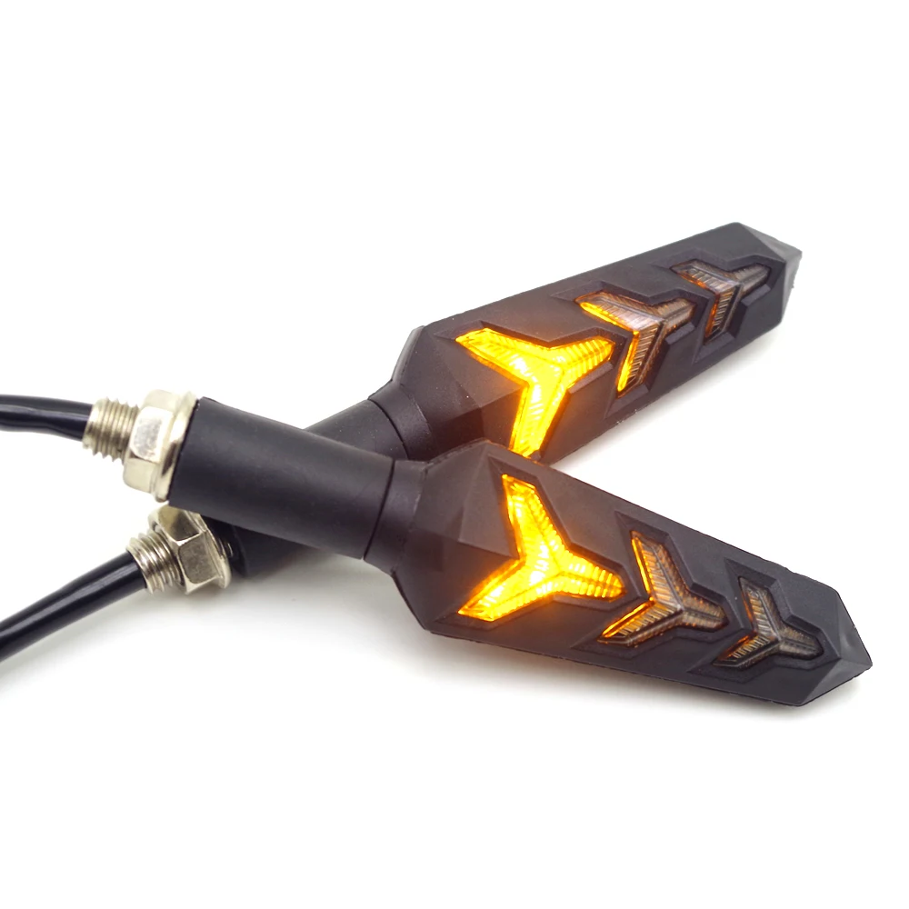 Универсальный движущаяся мото rcycle указатель поворота светодиодный Янтарный