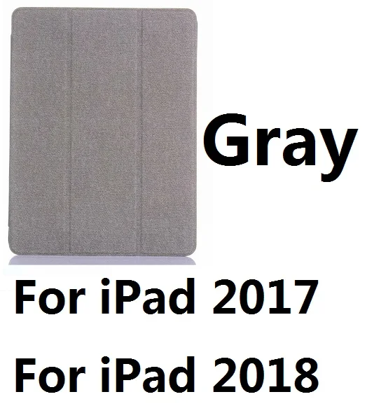 For iPad201718 Gray Для iPad Pro 10,5 чехол из искусственной кожи умный чехол с держателем карандаша Автоматический Режим сна для iPad 9,7 дюймов Pro 10,5 - Цвет: For iPad201718 Gray