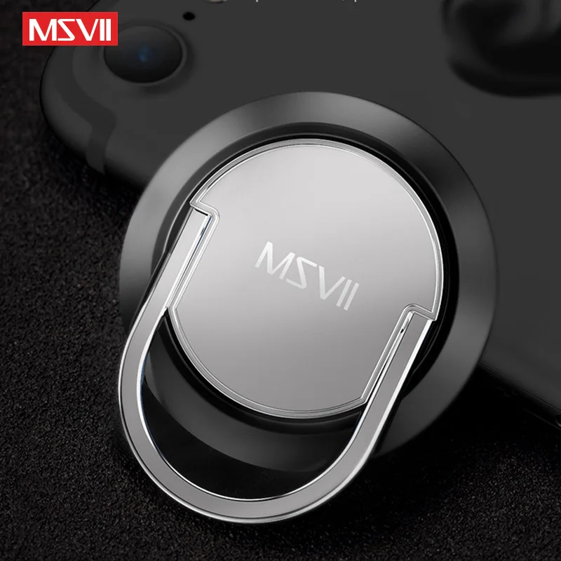 MSVII вращающееся на 360 градусов кольцо-держатель для iPhone, автомобильный магнитный держатель для планшета, держатель для samsung, Xiaomi, huawei, SONY, кольцо-держатель