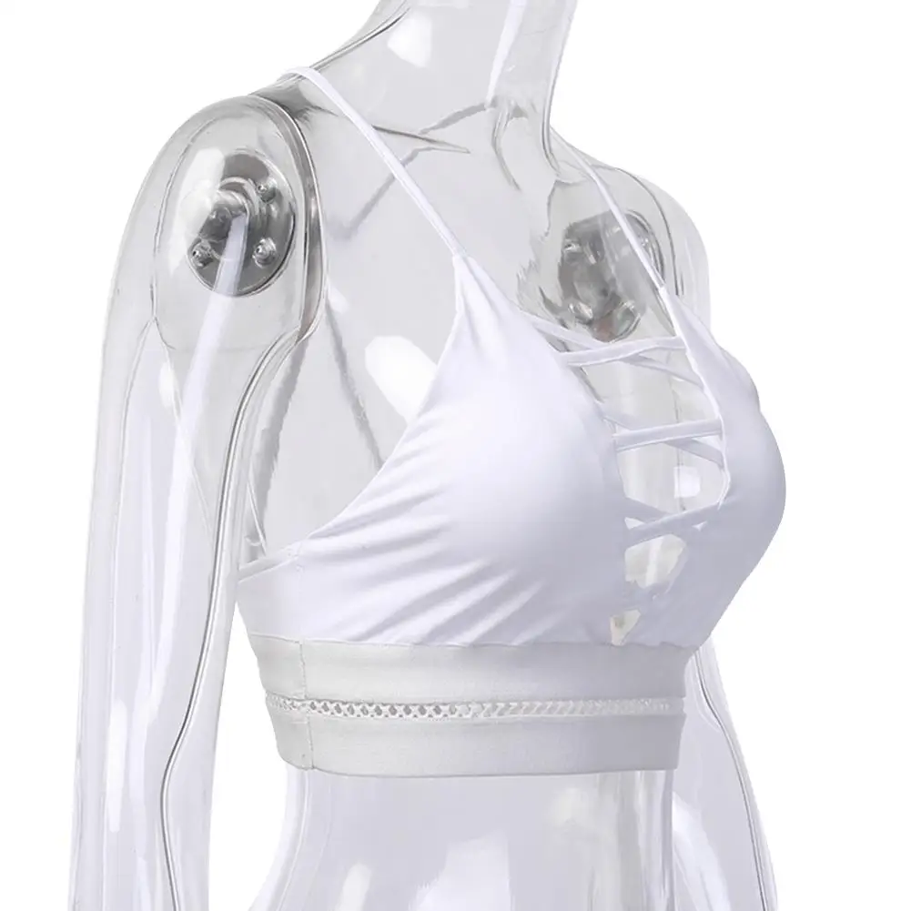 Новая летняя женская модная жилетка белого цвета ажурная сексуальная открытая