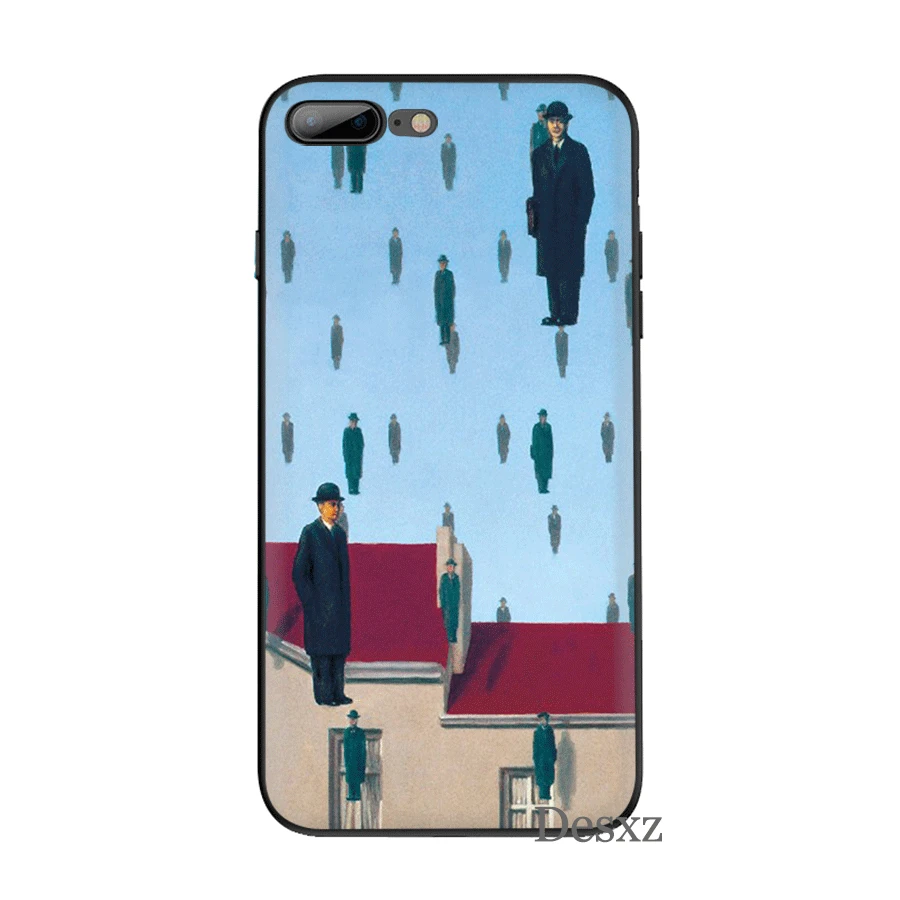 B5 Мобильный чехол для телефона для iPhone 11 Pro XR X XS Max iPhone 6 6S 7 8 Plus 5 5S SE чехол Rene Magritte сумка корпус - Цвет: B5