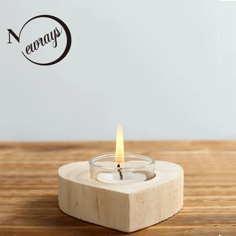 Современные Деревянные Подсвечники ручной работы для двора домашняя