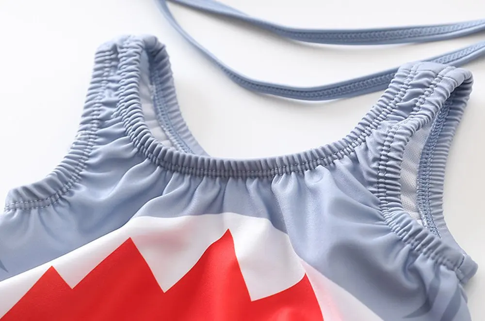 От 6 месяцев до 2 лет купальный костюм для малышей с объемным рисунком акулы