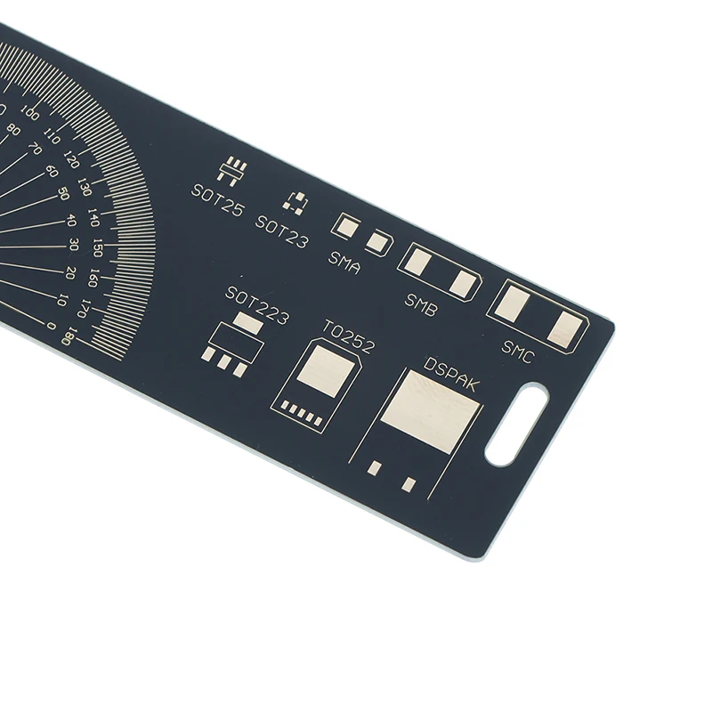 Контрольный чип IC SMD диодный транзистор пакет электронный запас транспортировщик PCB линейка, измерительный инструмент для электронных инженеров