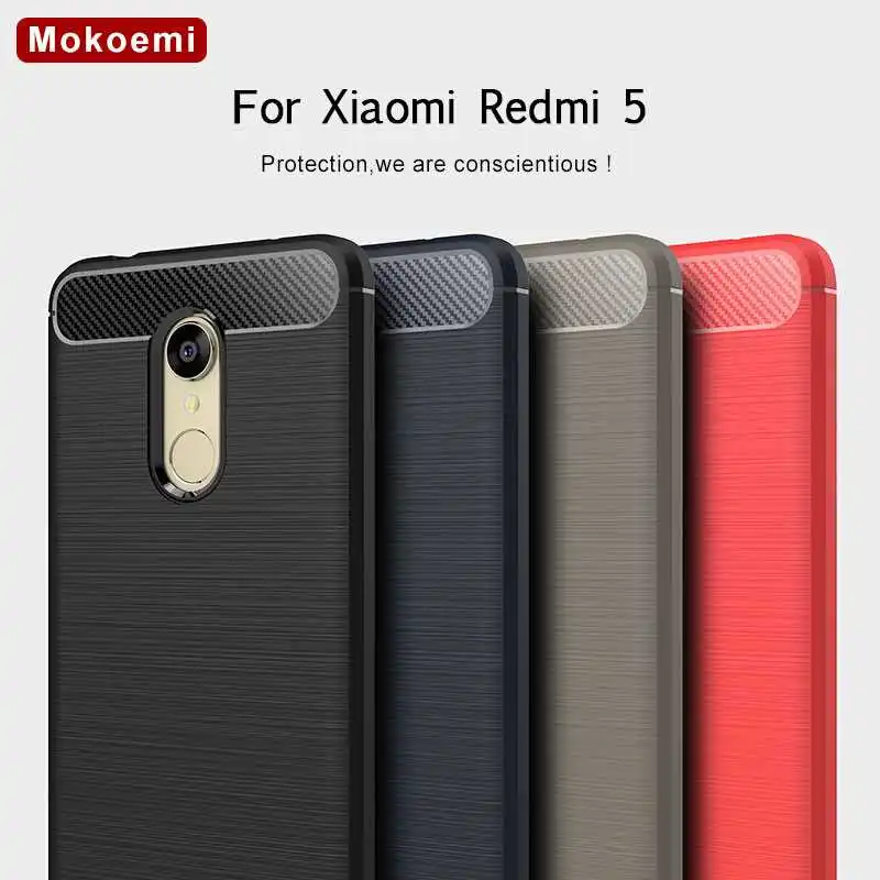 Модный противоударный мягкий силиконовый чехол Mokoemi 5," для Xiaomi Redmi 5, чехол для Xiaomi Redmi 5 Plus, чехол для телефона