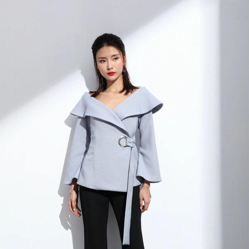 Также тонкий 2016 новый осенний короткий тренч для женщин с отложным воротником и