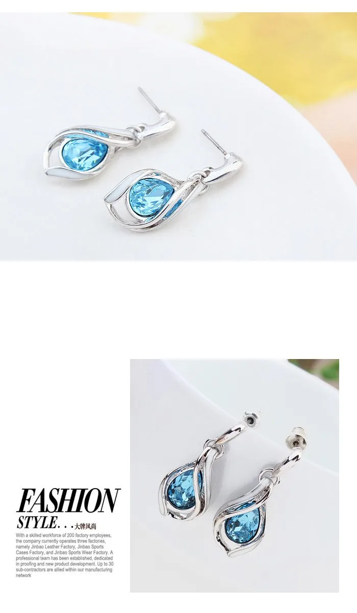 BAFFIN кристаллы от Swarovski подвески ожерелья серьги гвоздики для женщин Свадебные модные роскошные вечерние ювелирные наборы