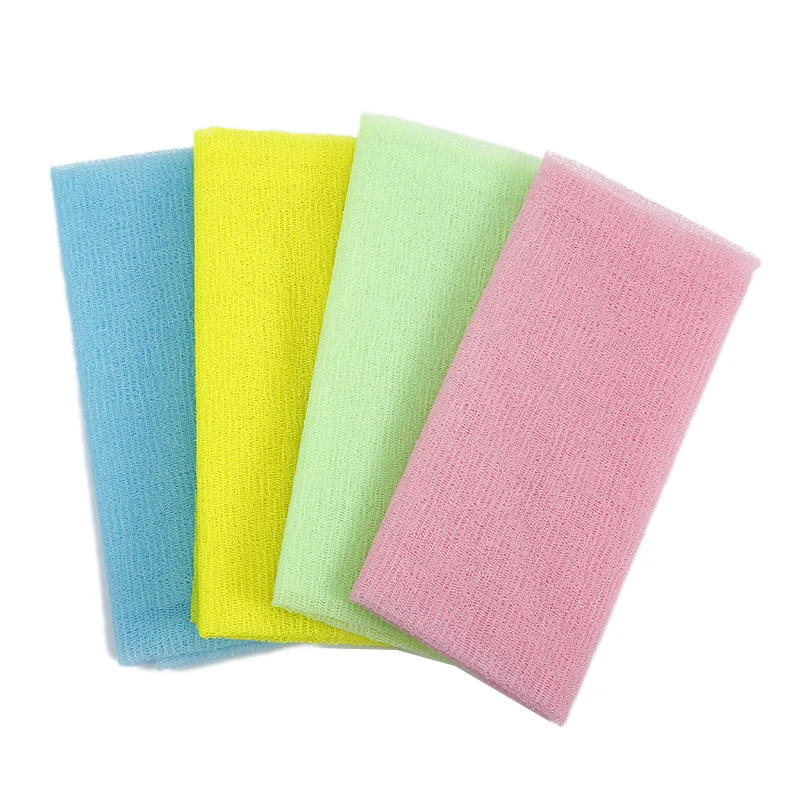 

Nylon 5pcs Japanese Exfoliating Beauty Skin Bath Shower Wash Cloth Towel Back Scrub Body Cleaning Washing Sponges & Scrubbers