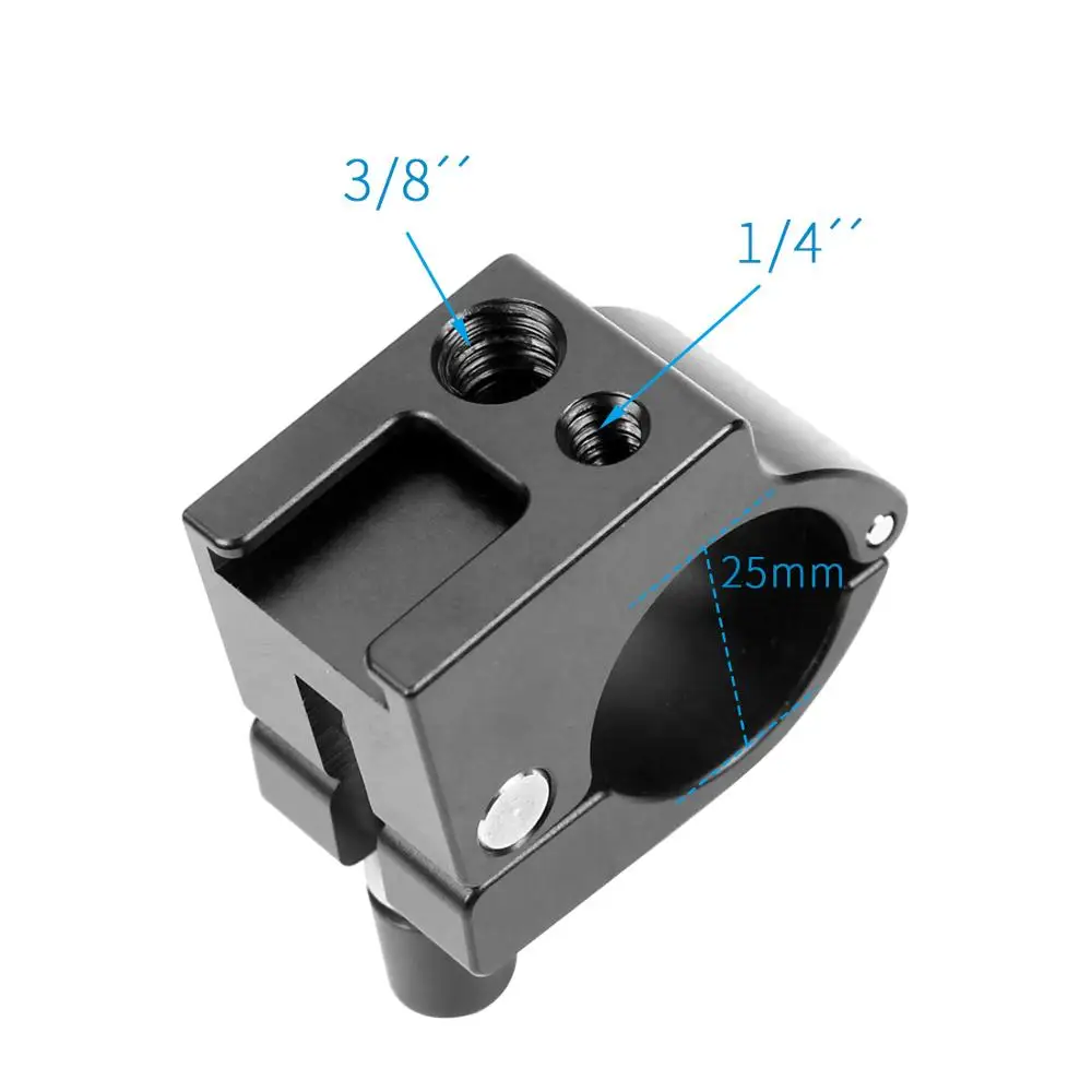 25mm Rod Clamp Зажимное крепление 22 мм/25 мм крепление для монитора с 1/4 дюймовым 3/8 дюймовым винтом Холодный башмак адаптер для DJI Ronin M MX Zhiyun Crane2 - Цвет: 25mm Rod Clamp