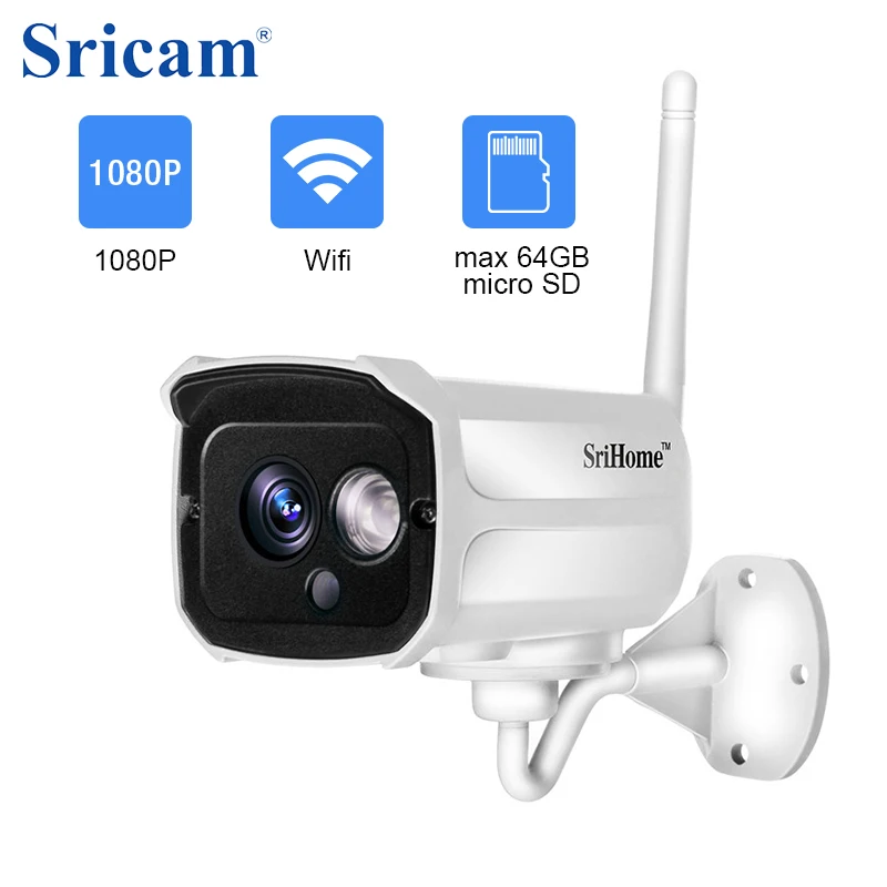 Местная доставка! Sricam SH024 1080P HD 2.0MP Wifi Беспроводная CCTV ip камера безопасности SD слот