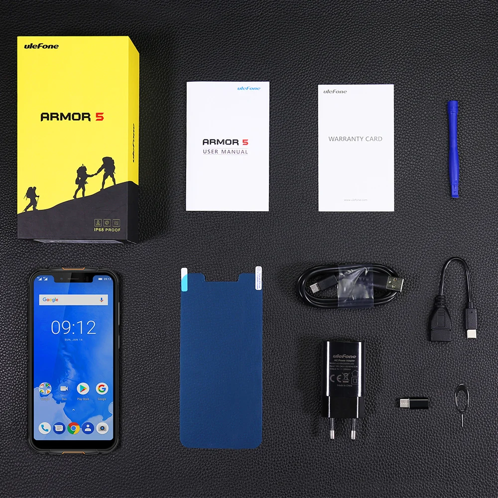 Ulefone power 5 IP68 Водонепроницаемый мобильный телефон Android 8 1 85 &quotHD + Octa Core 4 Гб 64 NFC Face ID