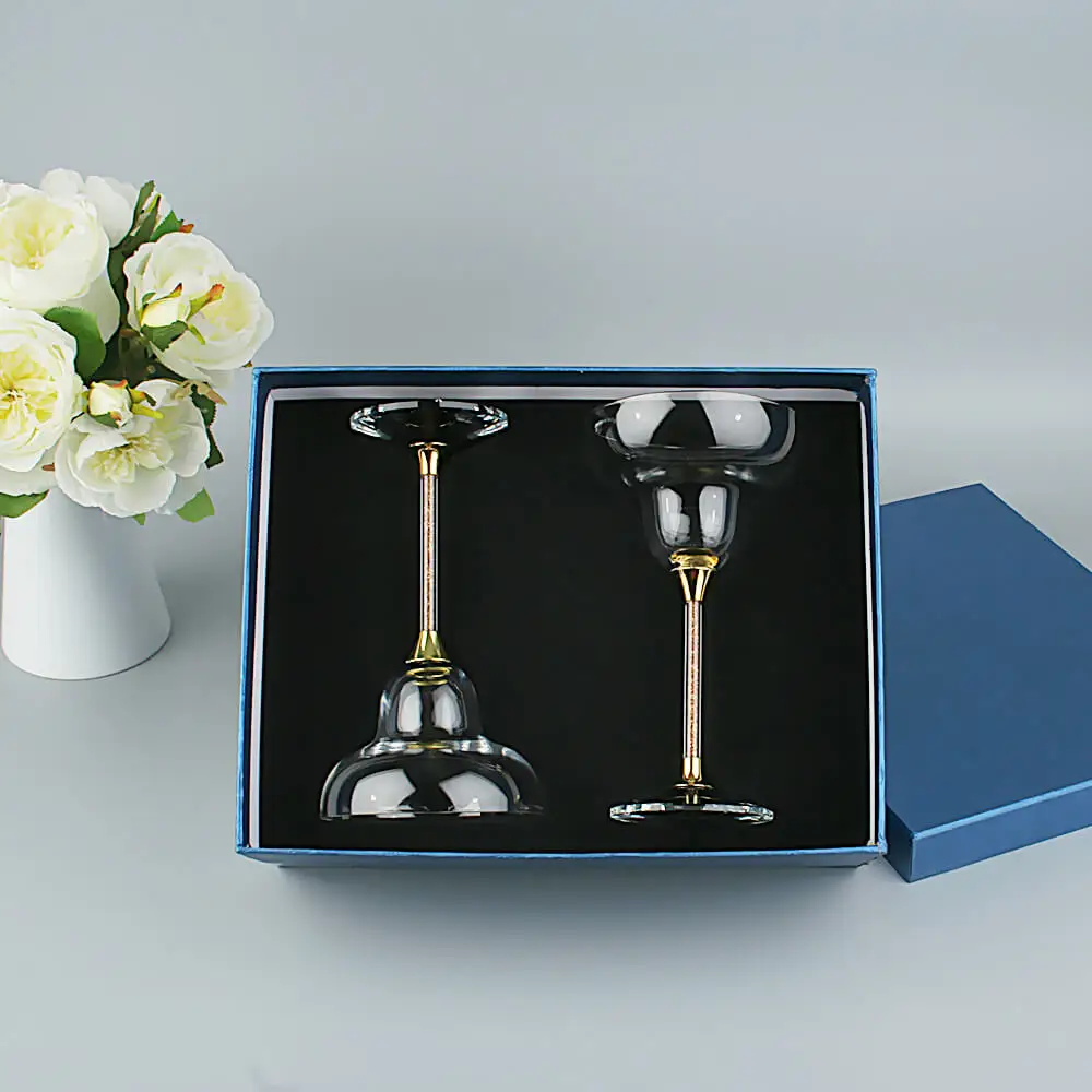 Gift Box Хрустальные Коктейльные бокалы Oh Trend, бокалы для фруктового сока, вечерние бокалы для коктейлей, бара, напитков, Набор стеклянной посуды, персонализированные бокалы для вина на заказ - Цвет: Gift Box