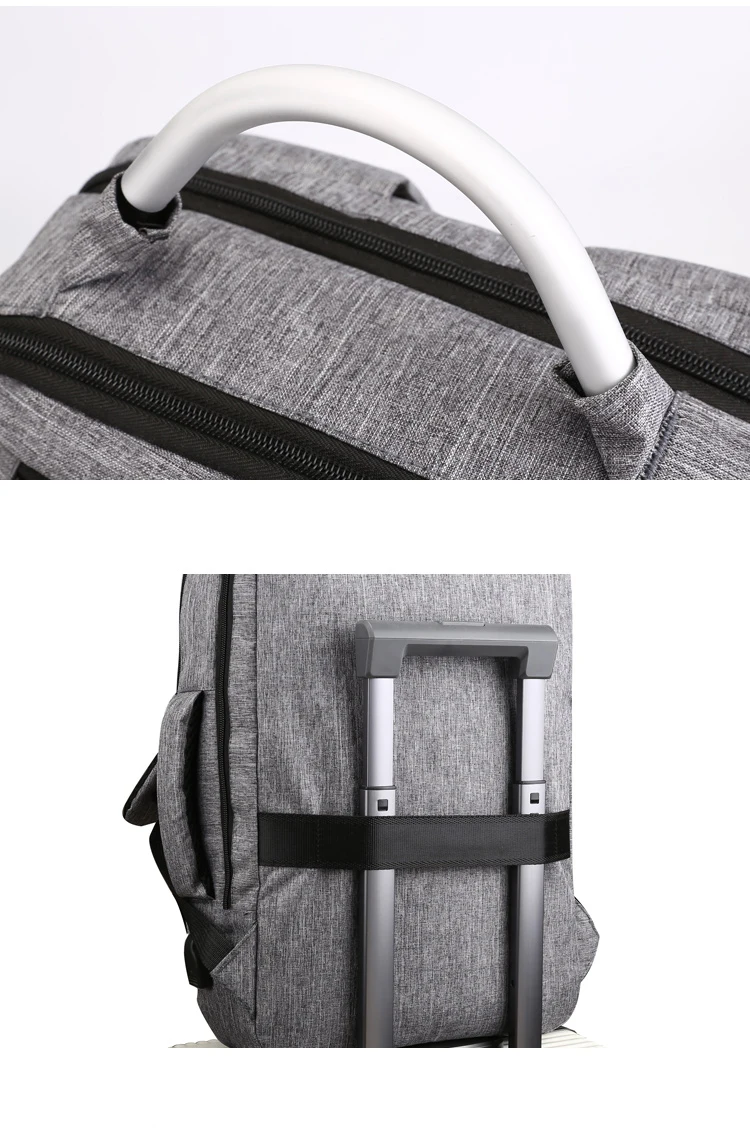 Men Backpack 15.6-inch Laptop Bag Large Capacity Multi-layer USB Charging Waterproof Business Leisure Travel Youth Backpack