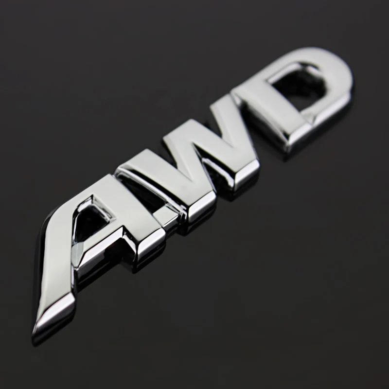 1 PCS 3D chrome V6 4WD AWD Limited Metal badge emblem Refitted Exterior Decal car Sticker for Highlander Car Styling | Автомобили и
