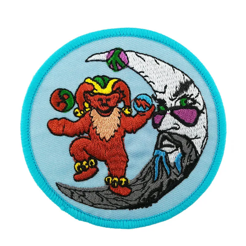 3 5 &quotBEAR MOON Fashion вышитая музыкальная группа Железный патч-аппликация Тяжелая