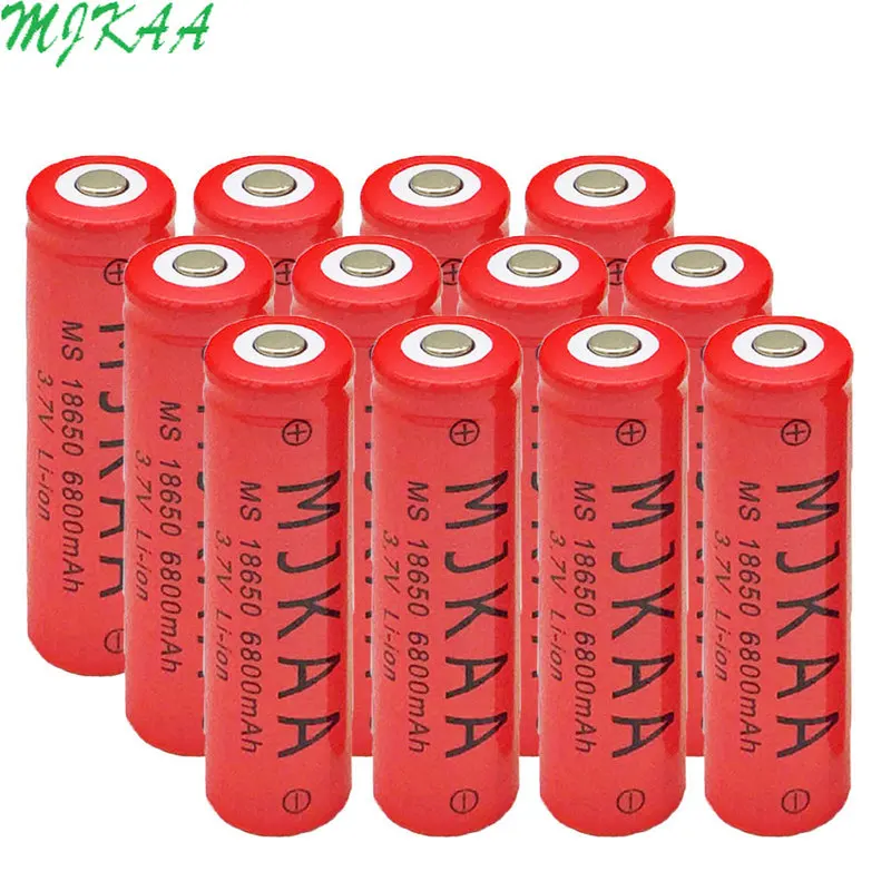 18650 3,7 V 6800mAh литий-ионная аккумуляторная батарея для фонарика фонарь