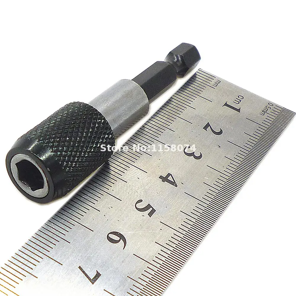 

Magnetic Screwdriver Bit Holder Adaptors Tool Quick Release 1/4" Hex Shank 60mm Long Electric Drill Quick Change Bit Holders New