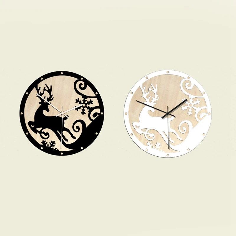 Новинка настенные часы с изображением лося король художественная стена для бега