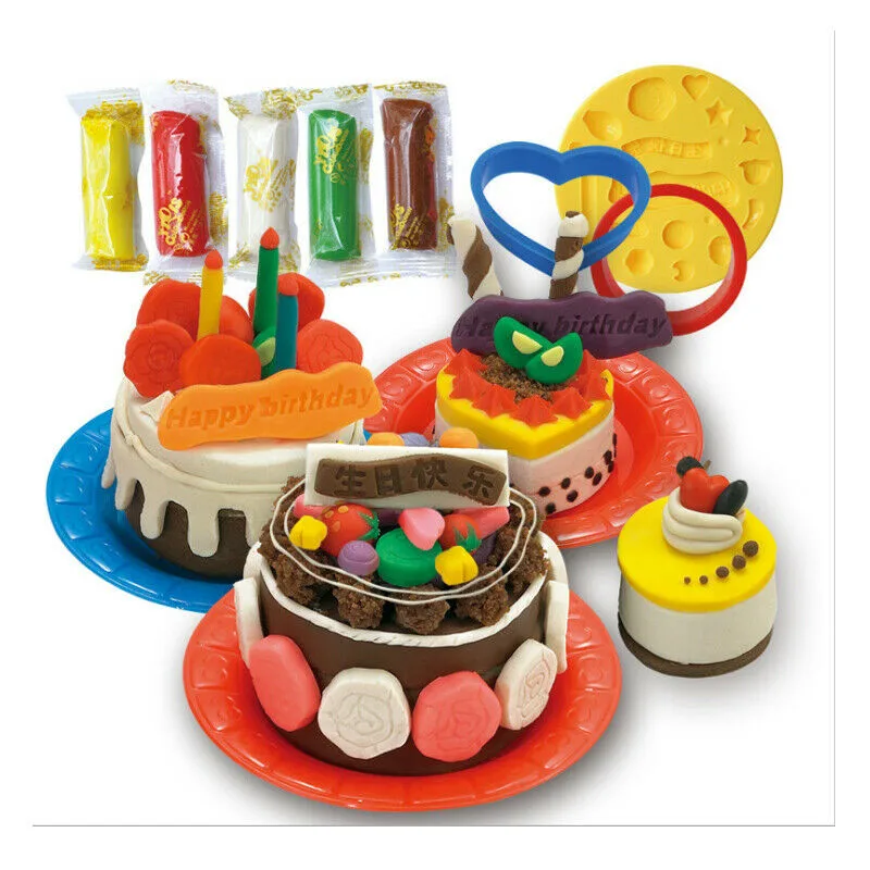 PUDCOCO новейшее тесто для моделирования Гамбургер сэндвич мороженое Playdough набор