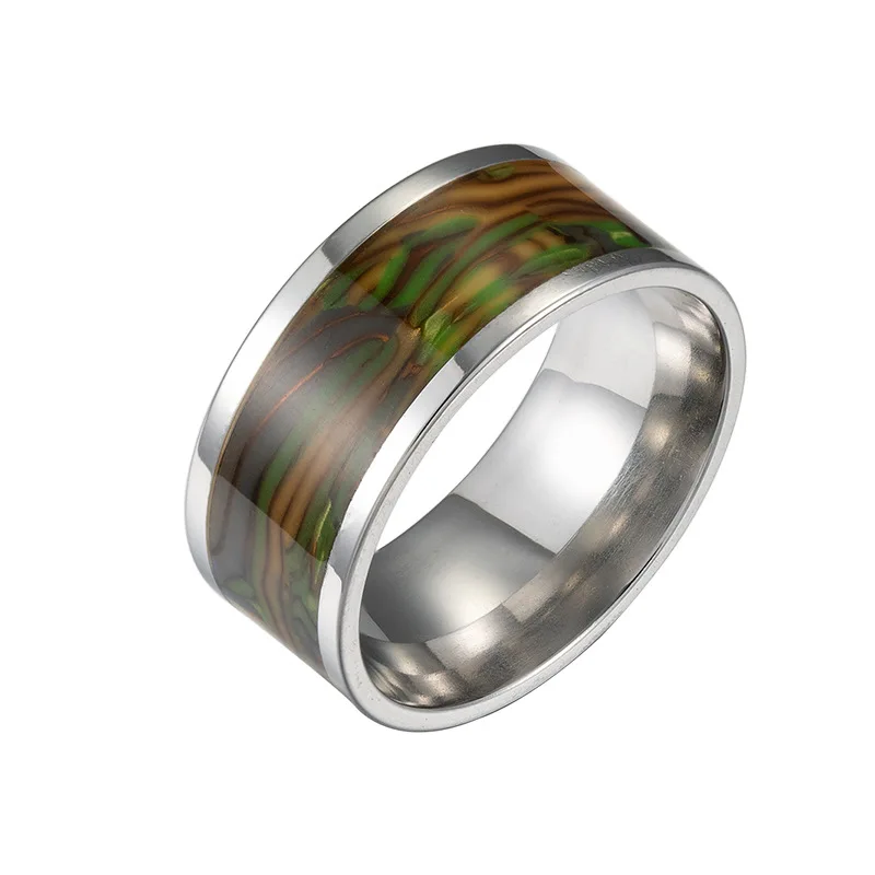 Модное мужское кольцо Anillos Anel 10 мм в виде ракушки Abalone ювелирные изделия из