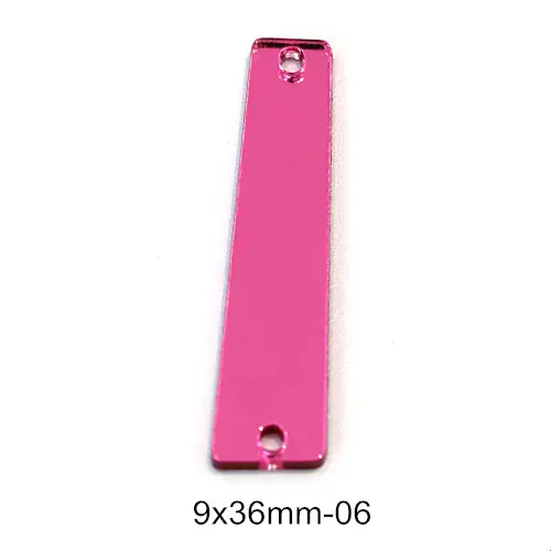 9x36mm 20-50 шт розовые специальные формы акриловые пришить на зеркало с отверстиями FlatBack зеркало акриловые пришить горный хрусталь для аксессуаров E7065 - Цвет: 9x36mm
