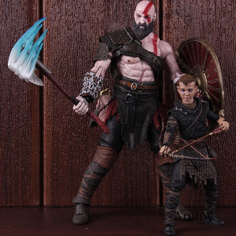 NECA God of War 4 Kratos& Atreus конечная ПВХ God of War фигурка Коллекционная модель игрушки 2-pack