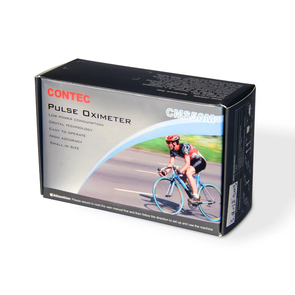 Популярный Пальчиковый пульсоксиметр SPO2 PR Monitor уровень кислорода в крови CMS50M