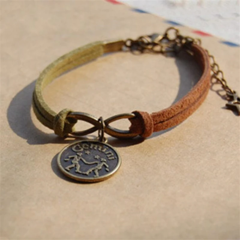 Новое поступление модные популярные Двенадцать Созвездие Браслеты коровьей