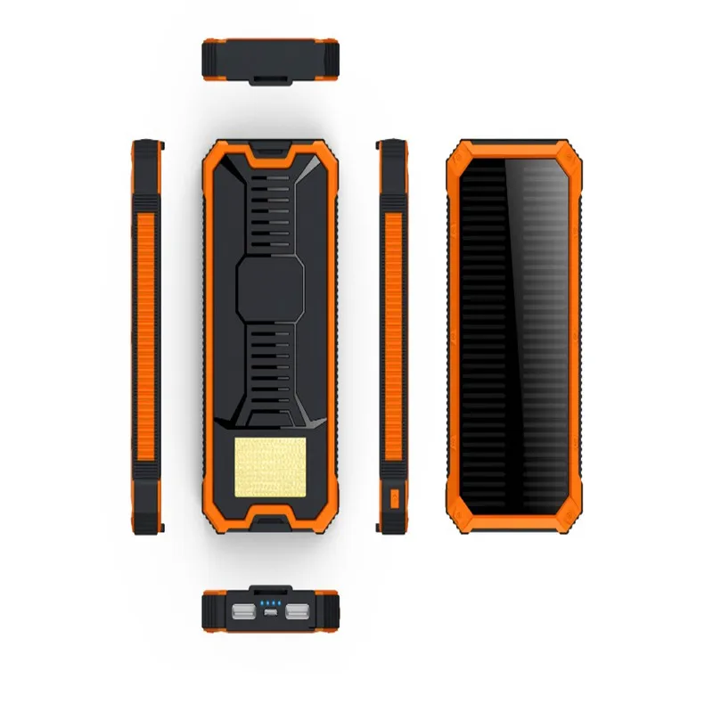 Best Price Waterproof 30000mah Solar power bank Charger External battery LED lighting outdoor Charging PowerBank for Cell phone | Мобильные