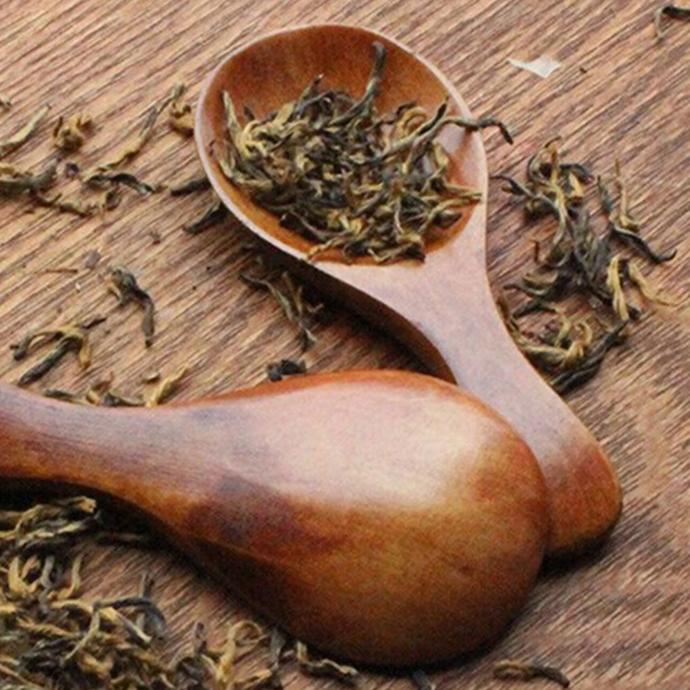 Новинка 8 см маленькая миниатюрная деревянная ложка совок медовый кофе приправа соль сахар ложка Прямая
