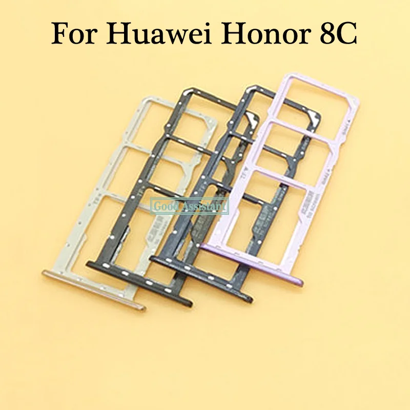 Для Huawei Honor 8C / бледный BKK AL00 TL00 AL10 LX1 лоток sim карты Micro SD держатель Слот запчасти