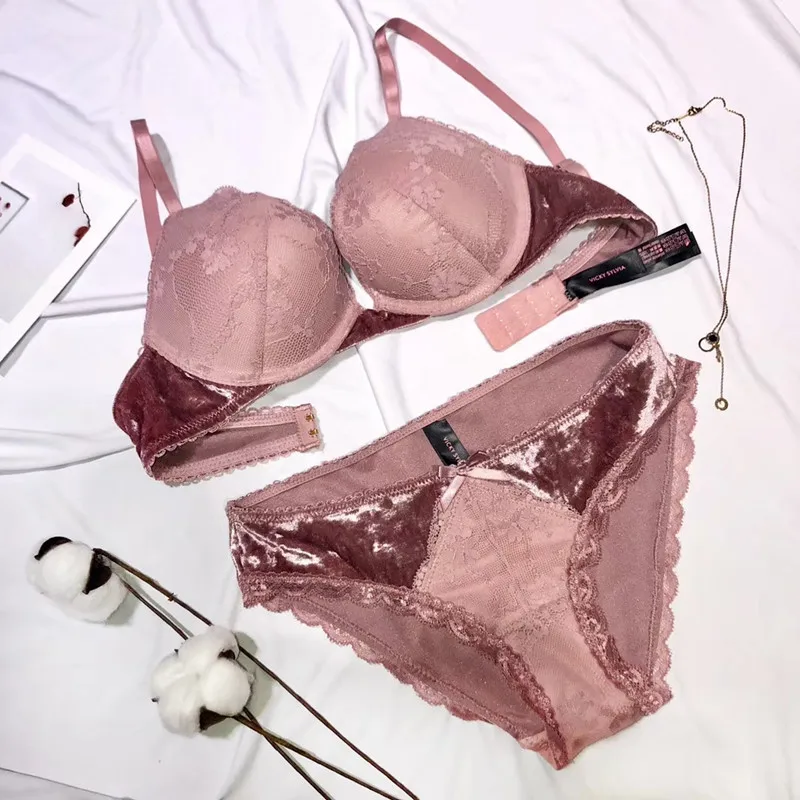 Комплект нижнего белья Pholeey Woeman роскошный кружевной бюстгальтер с пуш апом и