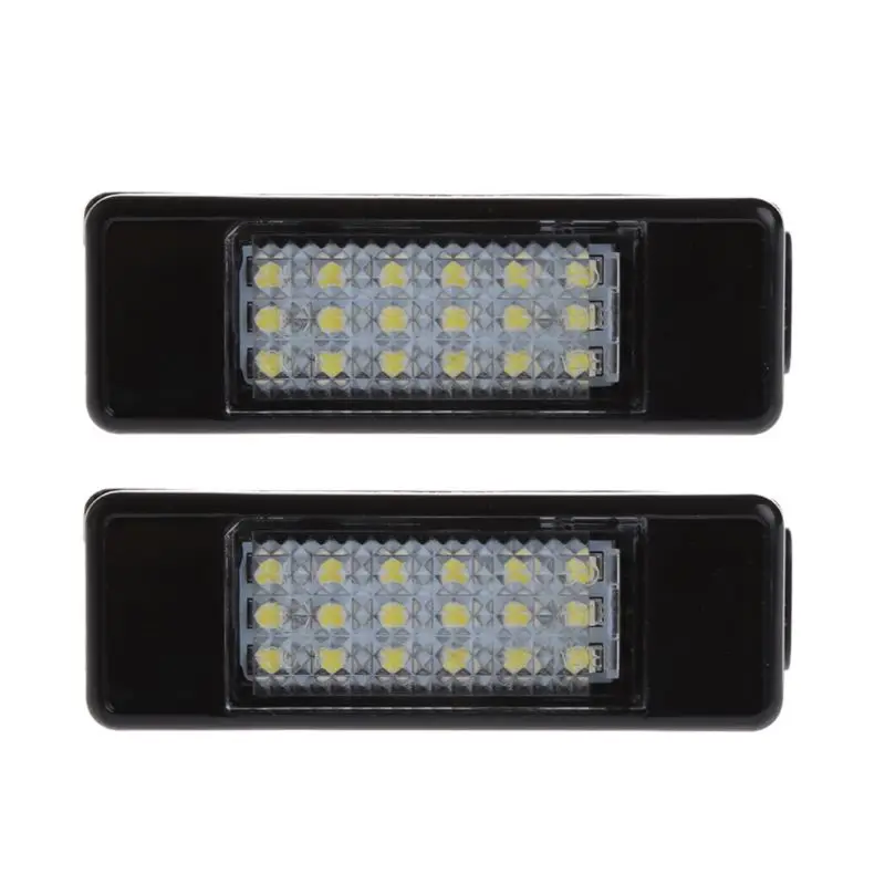 

2pcs 18 LED License Plate Light Lamp For Peugeot 207 307 308 Citroen Berlingo 2004-2009 C3 C4 C5 C6 5D