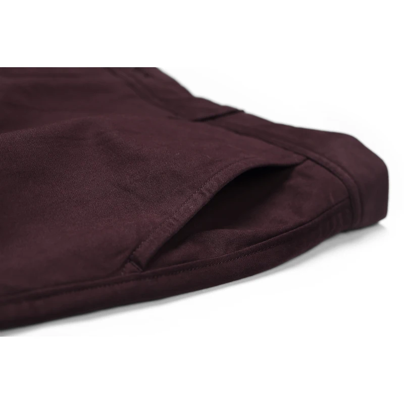 Мужские прямые брюки Enjeolon черные и красные повседневные хлопковые большого
