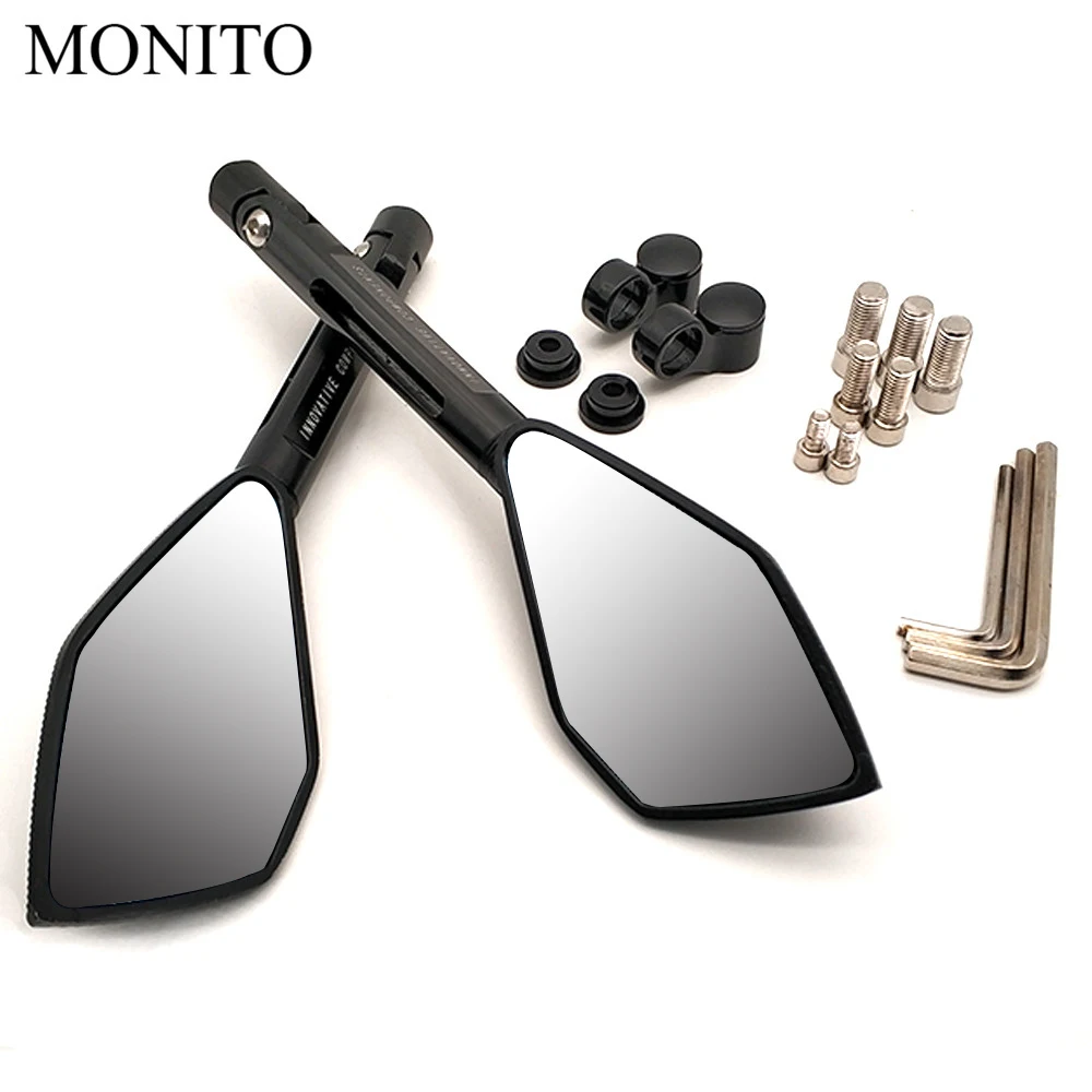 CNC Motorcycle Accessories Rearview Side Mirror Moto Blind Spot For YAMAHA mt07 mt09 fz07 fz09 mt/fz 07 09 mt10 xsr 700 | Автомобили и